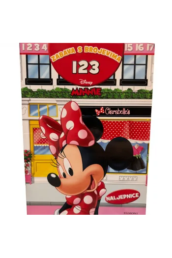Minnie: Zabava s brojevima 123 + naljepnice (Slikovnica) - naslovnica