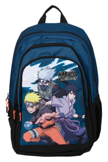 Ruksak Naruto Shippuden plavi 3 zipa  32x44x20cm P6 NETTO - slika proizvoda