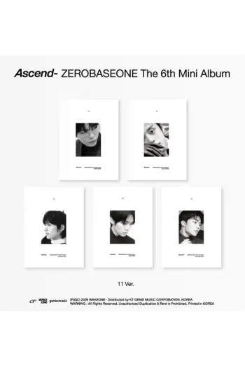 Zerobaseone - Ascend- (11 Ver.) [Park Gun Wook Ver.] CD - omot