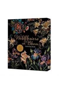 Wildflowers in Bloom Coloring Book: Over 150 Pages of Beautiful Botanicals to Color with Stunning Sprayed Edges - naslovnica