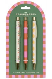 A Dopo Set of 3 Pens - Flower - slika proizvoda