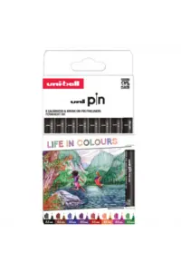Marker Uni PIN05-200 set 8P Life in colours - slika proizvoda