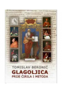 Glagoljica prije Ćirila i Metoda - naslovnica