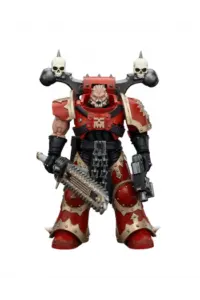 Warhammer 40k Action Figure 1/18 World Eaters Khorne Berzerker with Eviscerator Chainsword 13 cm - slika proizvoda
