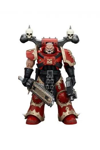 Warhammer 40k Action Figure 1/18 World Eaters Khorne Berzerker with Eviscerator Chainsword 13 cm - slika proizvoda