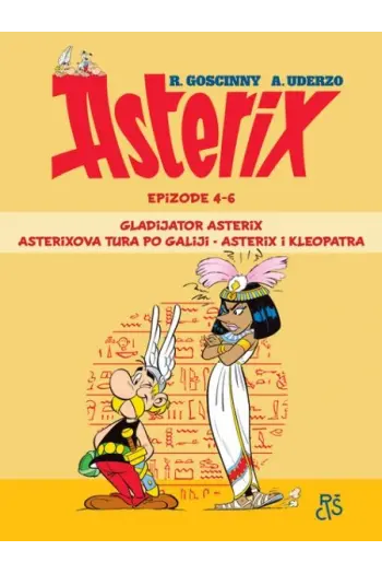 Asterix knjiga 2: Gladijator Asterix, Asterixova tura po Galiji, Asterix i Kleopatra (Strip) - naslovnica