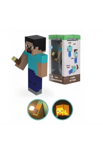 Minecraft Torch Light Steve 26 cm - slika proizvoda