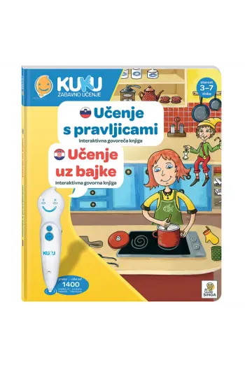 Interaktivna knjiga Kuku - Učenje uz bajke (bez olovke) - naslovnica