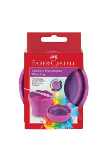 Čaša za tempere Clic&Go Faber Castell roza - slika proizvoda