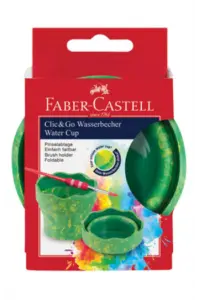 Čaša za tempere Clic&Go Faber Castell zelena - slika proizvoda