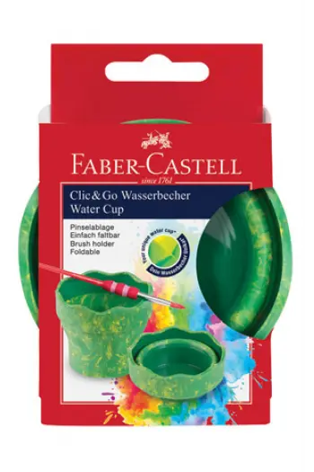 Čaša za tempere Clic&Go Faber Castell zelena - slika proizvoda