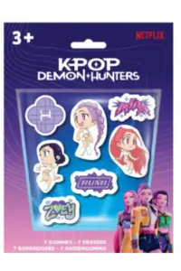K-Pop Demon Hunters - Stationery Collection - Set Of 7 Erasers - slika proizvoda