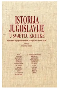 Istorija Jugoslavije u svijetlu kritike - naslovnica