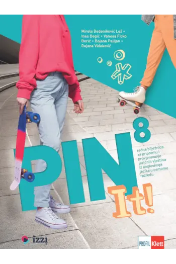PIN It! 8 Radna bilježnica za pripremu i provjeravanje znanja iz engleskog jezika u 8. razredu OŠ - naslovnica