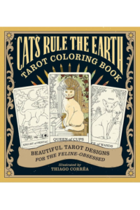 Cats Rule The Earth Tarot Coloring Book - naslovnica