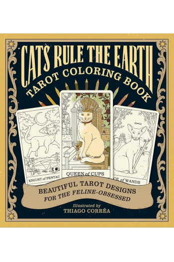 Cats Rule The Earth Tarot Coloring Book - naslovnica
