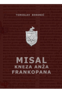 Misal kneza Anža Frankopana - glagoljica - naslovnica
