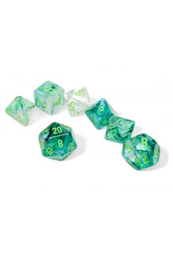 Chessex - Borealis Kelp/light green Polyhedral 7-Die Set - slika proizvoda