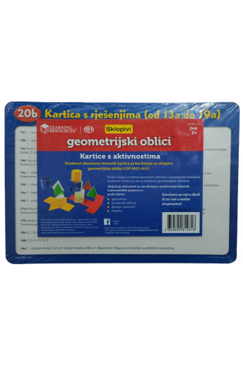 Sklopivi geomtrijski oblici - kartice s aktivnostima - naslovnica