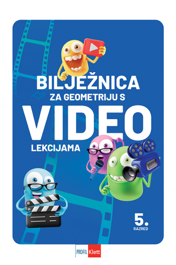 Geometrijska bilježnica s videima za 5.r osnovne škole - naslovnica