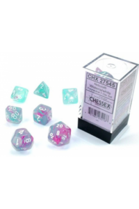 Chessex - Nebula Wisteria/white Polyhedral 7- Dice Set - slika proizvoda
