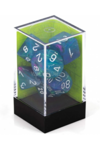 Chessex - Festive Waterlily/white Polyhedral 7-Dice Set - slika proizvoda