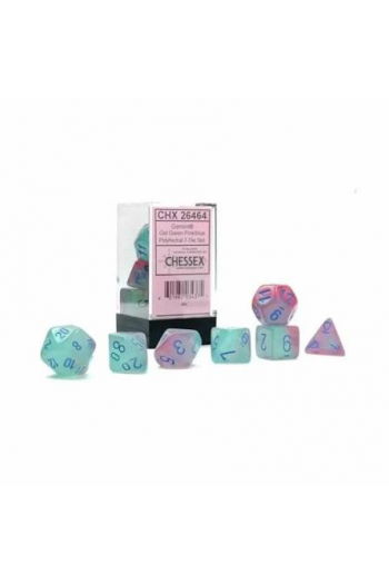 Chessex - Gemini Polyhedral Gel Green-Pink/blue Luminary 7-Die Set - slika proizvoda
