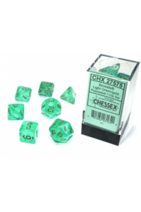 Chessex - Borealis Light Green/gold Luminary Polyhedral 7-Dice Set - slika proizvoda