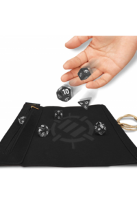 ENHANCE - Roll on a Scroll Dice Case and 7pc Acrylic Dice Set: Black - slika proizvoda