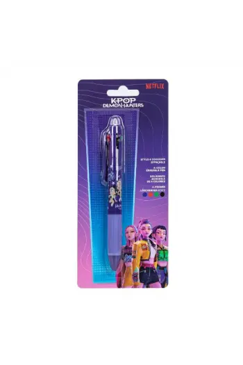 K-Pop Demon Hunters - Stationery Collection - 4 Colour Pen - slika proizvoda