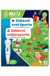 Interaktivna knjiga Kuku - Zabavni svijet sporta (bez olovke - naslovnica
