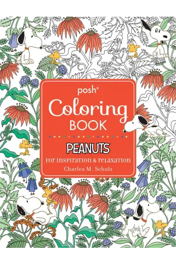 Posh Adult Coloring Book: Peanuts - naslovnica