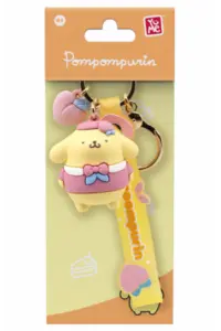 Yume Hello Kitty Keychain & Strap Peach Series Pompompurin - slika proizvoda