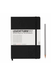 Leuchtturm1917 Bilježnica A5 M Kvadratići – Black - slika proizvoda