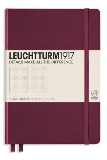 Leuchtturm1917 Bilježnica A5 M Točkice – Port Red - slika proizvoda