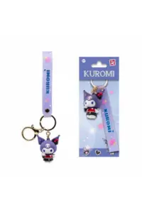 Yume Hello Kitty And Friends Keychain & Strap Kuromi Cute Outfit Series Outdoor Time Kuromi - slika proizvoda