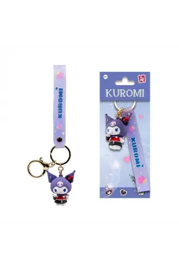 Yume Hello Kitty And Friends Keychain & Strap Kuromi Cute Outfit Series Outdoor Time Kuromi - slika proizvoda